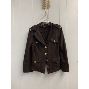 Coché Contour Collection Jacket And Pants Set Brown Stretchy Size Large Pants 12